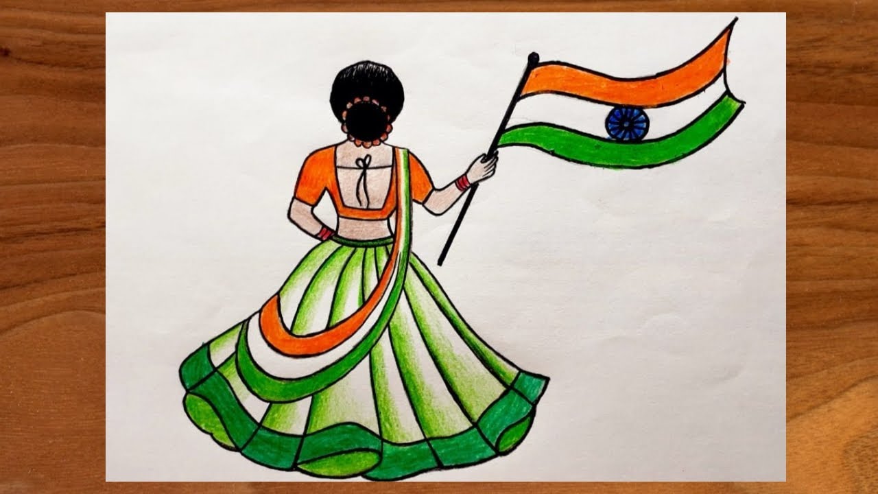 Independence Day Drawing❤️, Azadi ka Amrit Mahotsav Drawing, Independence  Day Drawing Easy - YouTube